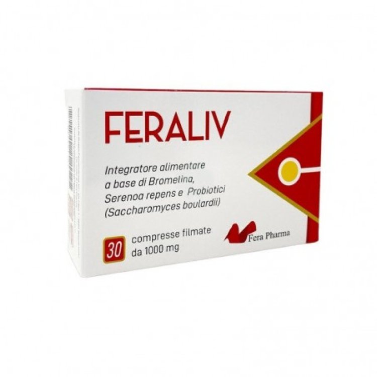 Fera Pharma Feraliv Integratore per Funzione Epatica 30 Compresse