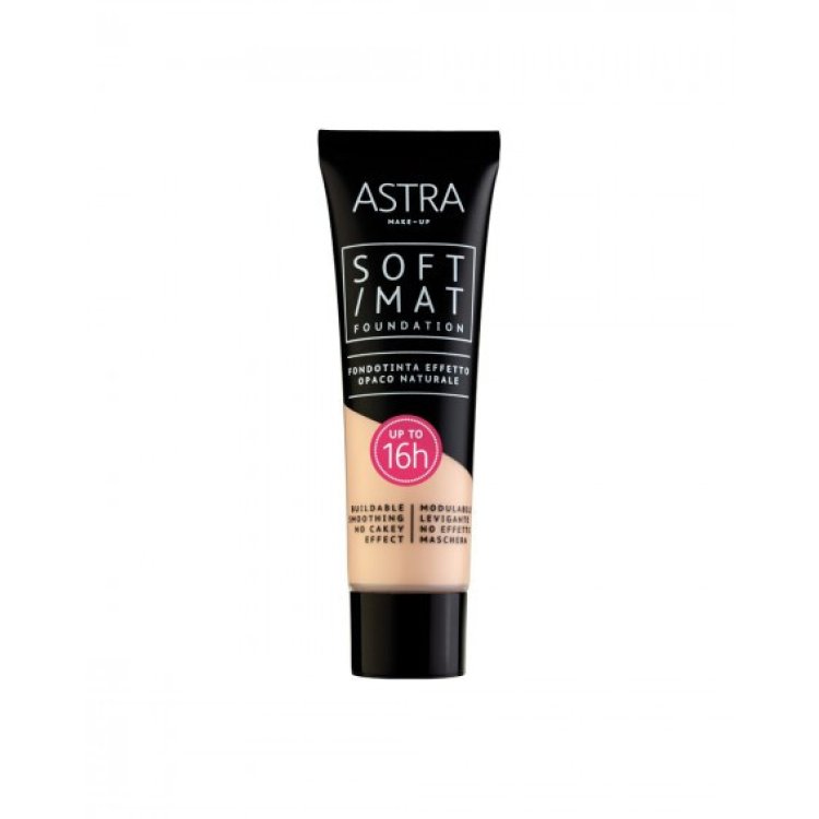 Astra Soft Mat Foundation 02 Butter Fondotinta Opacizzante 30ml Astra Soft Mat Foundation 02 Butter Fondotinta Opacizzante 30ml