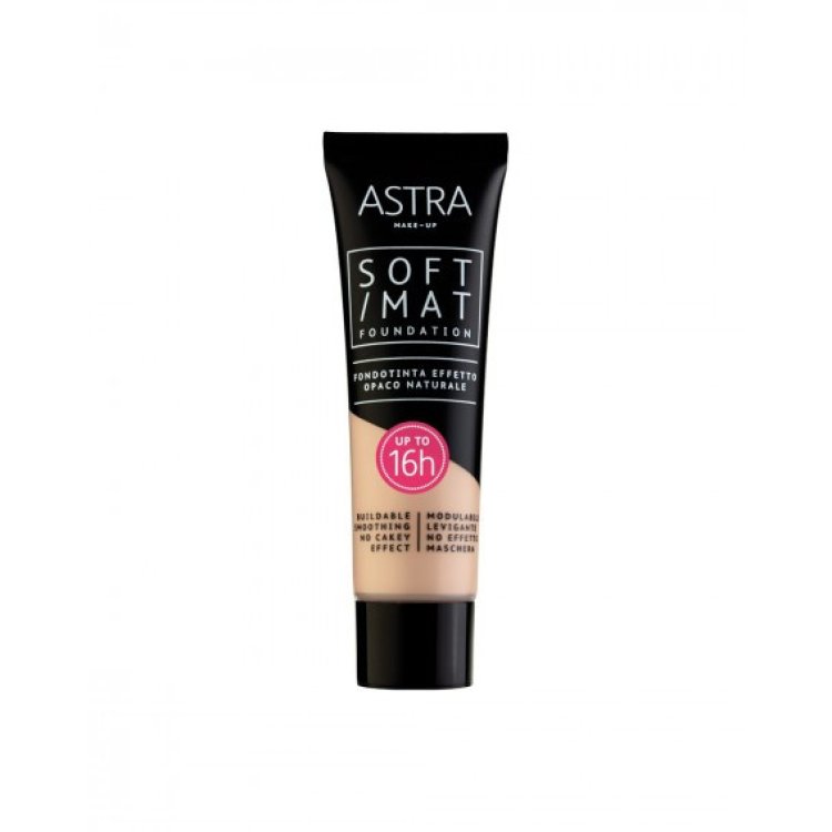 Astra Soft Mat Foundation 03 Sand Fondotinta Effetto Opaco Naturale Astra Soft Mat Foundation 03 Sand Fondotinta Effetto Opaco Naturale