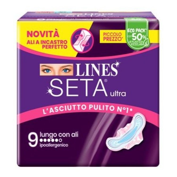 Lines Seta Ultra Assorbenti con Ali Ipoallergenici 10 Pezzi