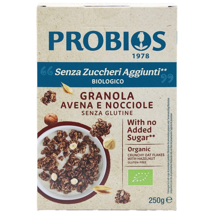 Probios Granola Avena e Nocciole Senza Zuccheri Aggiunti 250g