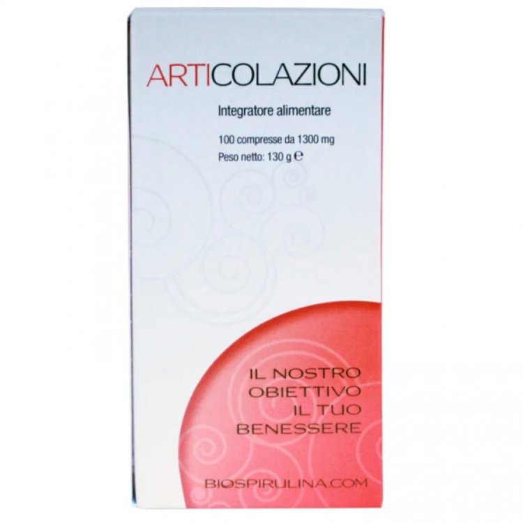 Biospirulina.com Articolazioni Integratore Glucosamina Condroitina 100 Compresse