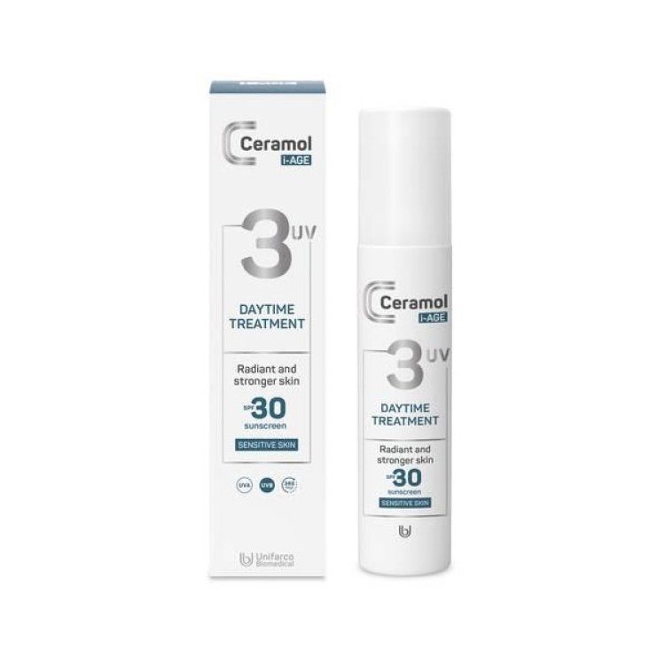 Ceramol Iage Crema Viso Giorno SPF30 Antirughe Photoaging, 50ml