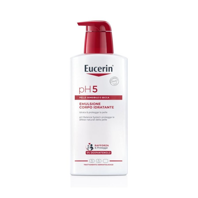 Eucerin pH5 Emulsione Corpo Idratante con Dexpantenolo per Pelle Sensibile 400ml