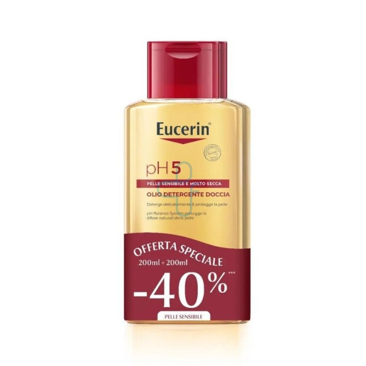 Eucerin pH5 Olio Detergente Doccia per Pelle Sensibile 2x200ml