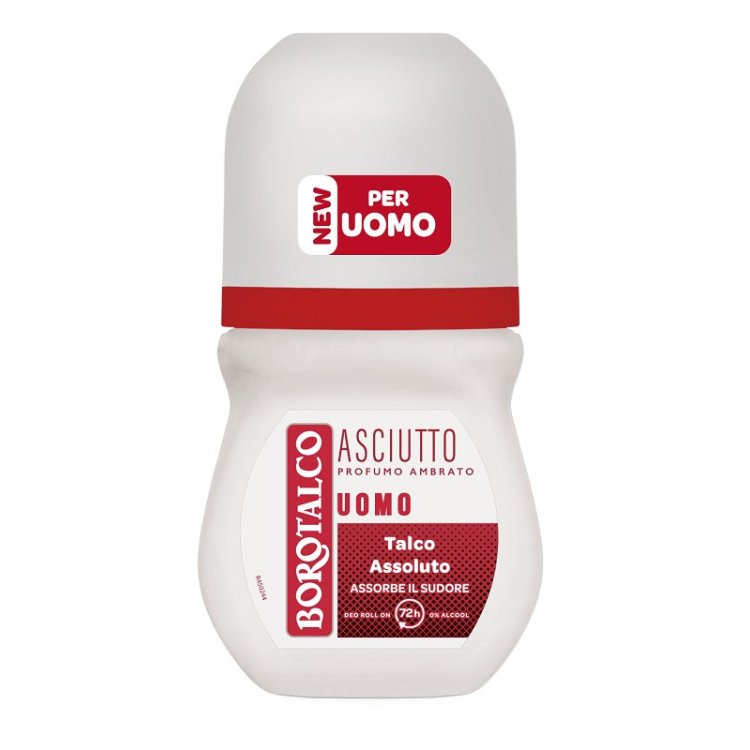 Borotalco Deodorante Roll-On Uomo Asciutto Ambrato 50ml