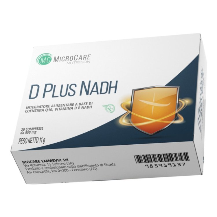Biocare Emmevvi D Plus NADH Integratore Energetico 20 Compresse