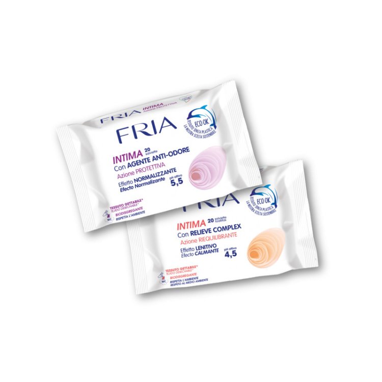 Fria Intima Salviette Protettive e Lenitive per Igiene Intima 20 Pezzi