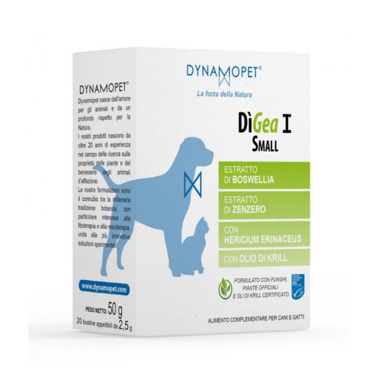 Dynamopet D&igrave;Gea M Integratore Metabolico Cani e Gatti 20 Bustine