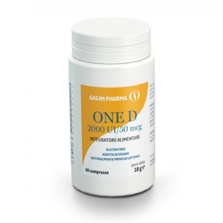 Gagim Pharma One D Integratore Vitamina D 60 Compresse Gagim Pharma One D Integratore Vitamina D 60 Compresse