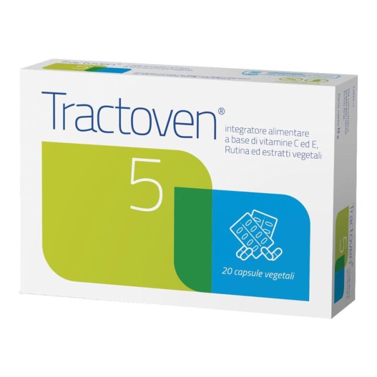 S.F. Group Srl Tractoven 5 Integratore Microcircolo 20 Capsule S.F. Group Srl Tractoven 5 Integratore Microcircolo 20 Capsule