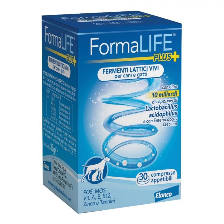 Elanco Formalife Plus Integratore Probiotico Cani e Gatti 30 Compresse Elanco Formalife Plus Integratore Probiotico Cani e Gatti 30 Compresse