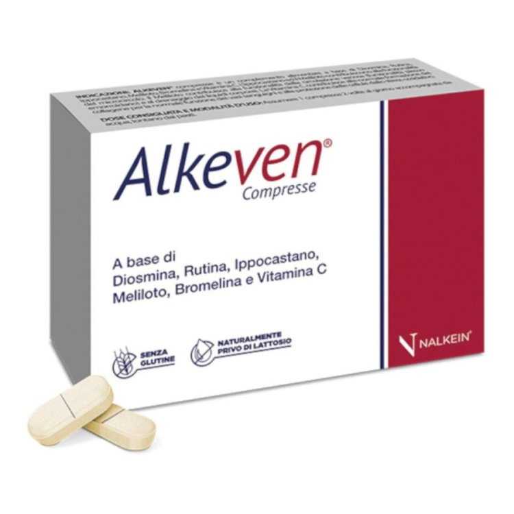 Nalkein Pharma Alkeven Integratore per Insufficienza Venosa e Emorroidi, 30 Compresse