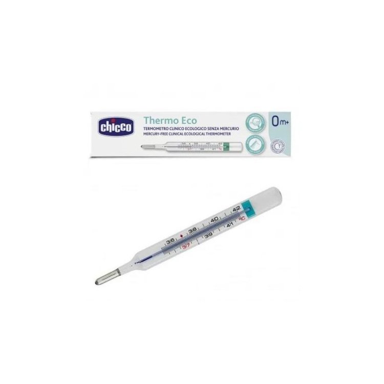Chicco Thermo Eco Termometro Ecologico in Vetro per Tutta la Famiglia