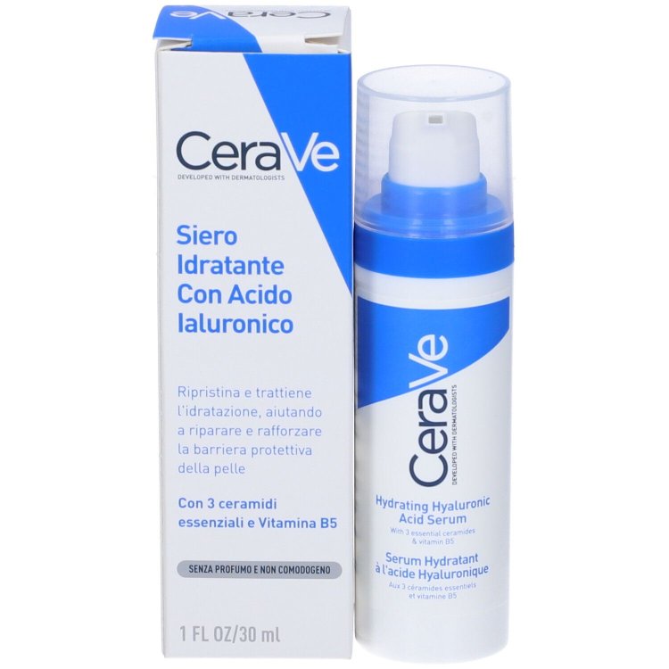 Cerave Siero Viso Idratante Acido Ialuronico Idratazione 24 Ore 30ml