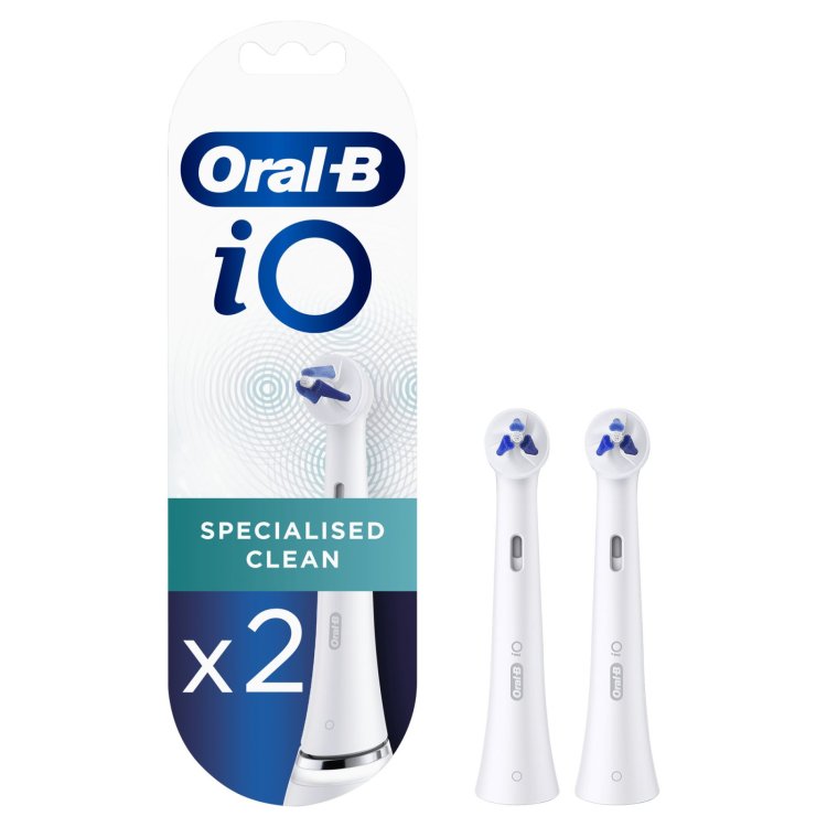 Oral-B iO Specialised Clean Testine di Ricambio per Spazzolino Elettrico 2 Pezzi
