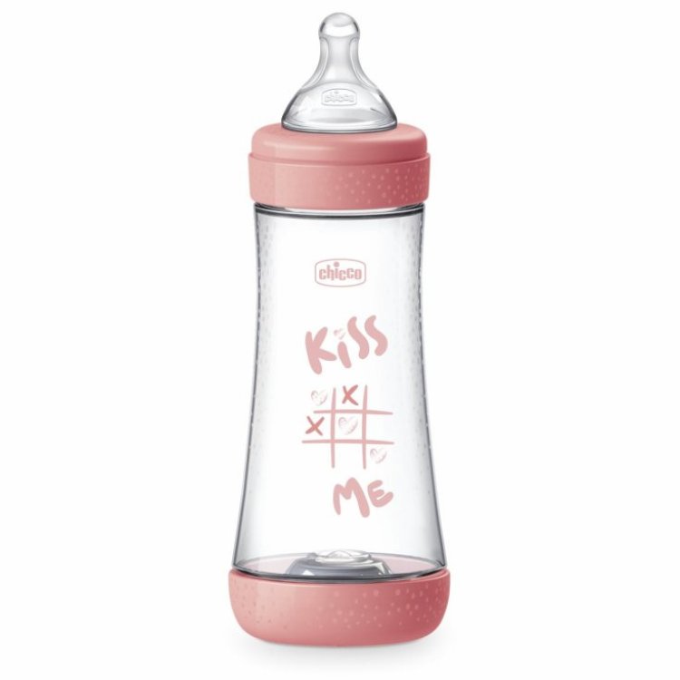 Chicco Perfect 5 Biberon Biofunzionale Flusso Veloce 300ml Girl Chicco Perfect 5 Biberon Biofunzionale Flusso Veloce 300ml Girl