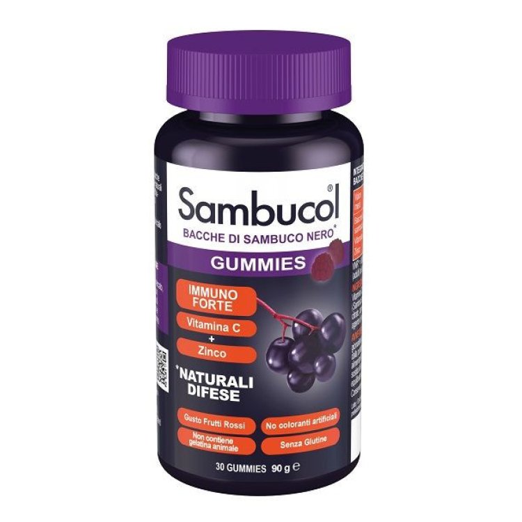 Named Sambucol Gummies Sistema Immunitario Sambuco Nero Vitamina C Zinco 30 Pezzi