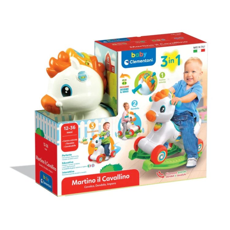 Clementoni Martino Il Cavallino Giocattolo 3 in 1 Clementoni Martino Il Cavallino Giocattolo 3 in 1