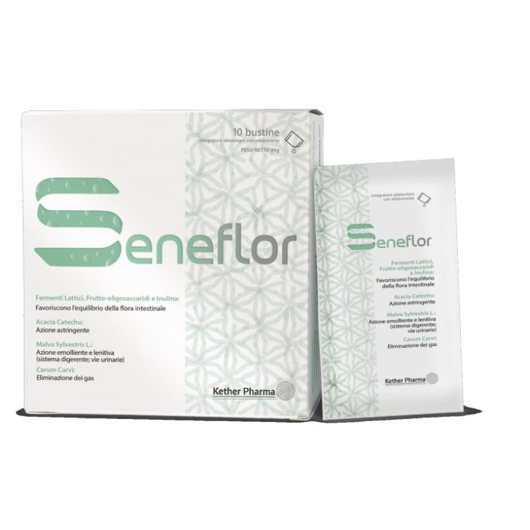Kether Pharma Seneflor Integratore Equilibrio Flora Intestinale - 10 Bustine Kether Pharma Seneflor Integratore Equilibrio Flora Intestinale - 10 Bustine