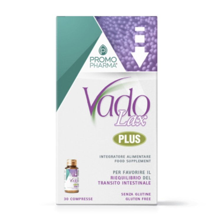 Promopharma Vado Lax Plus Integratore Transito Intestinale 30 Compresse Senza Glutine