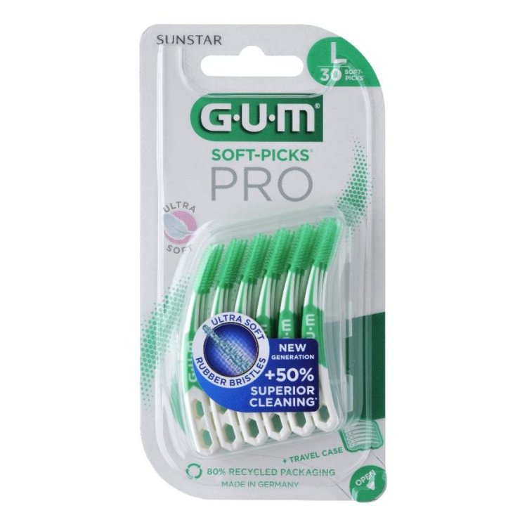 Gum Soft Picks Pro Large Scovolino Interdentale per Spazi Interdentali 30 Pezzi