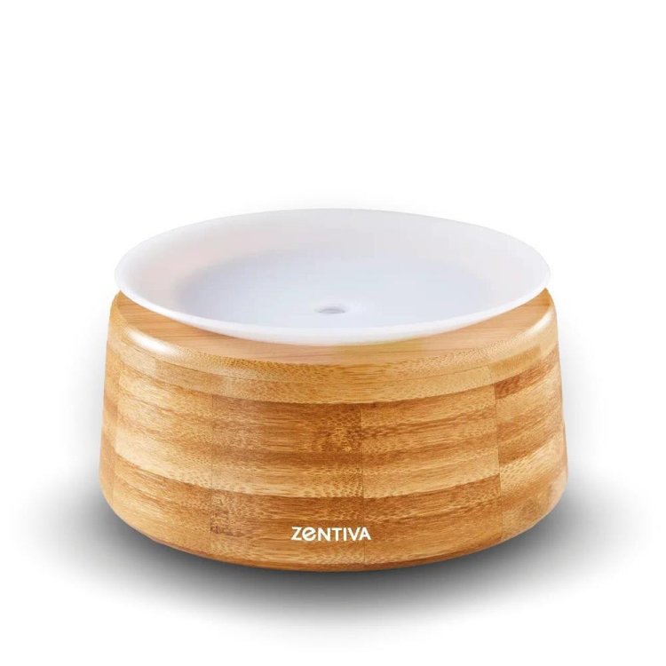 Zentiva Zen Diffusore Essenze Bamboo con 7 LED Colorati per Aromaterapia