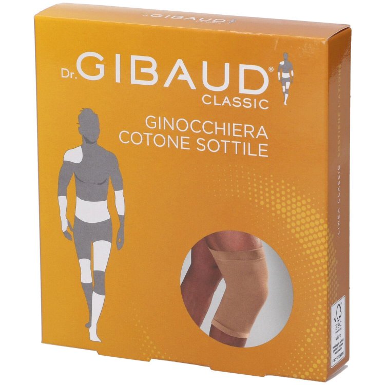 Gibaud Ginocchiera in Cotone Beige Taglia 4 Supporto Distorsioni Ginocchio