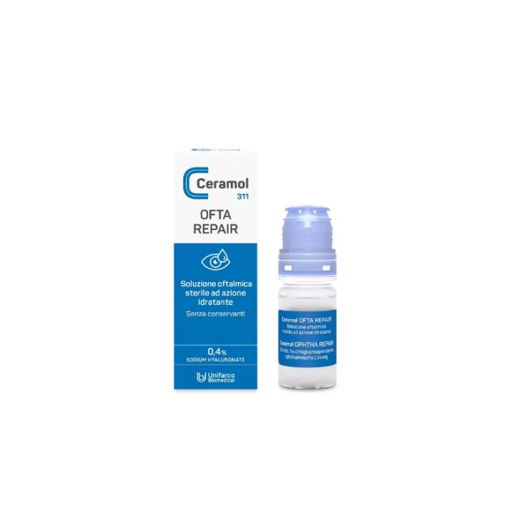 Ceramol Ofta Repair Collirio Occhi Secchi e Irritati con Sodio Ialuronato 10ml