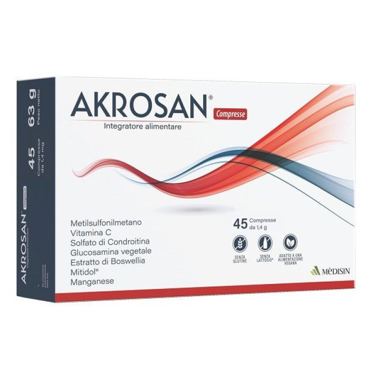 Medisin Akrosan Integratore Benessere Articolazioni - 45 Compresse