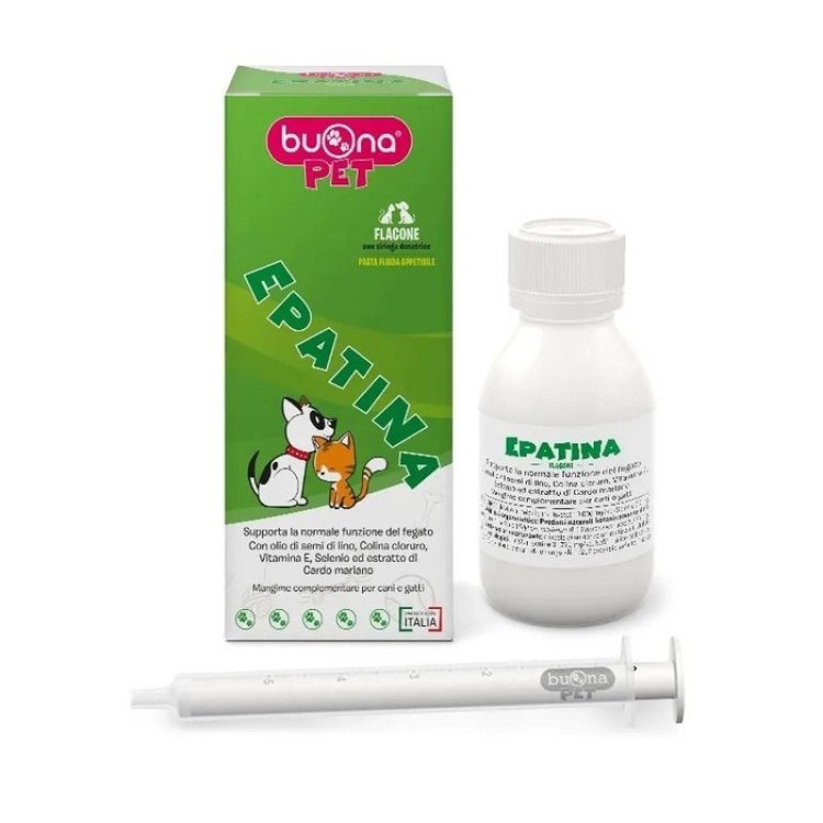 Buona Pet Epatina Supporto Funzione Fegato per Cani e Gatti 60 g