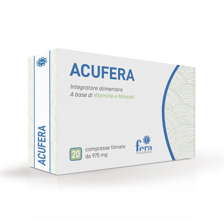 Fera Pharma Acufera Integratore Ferro e Vitamine 20 Compresse Fera Pharma Acufera Integratore Ferro e Vitamine 20 Compresse