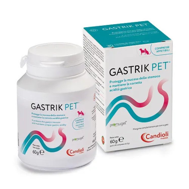 Candioli Gastrik Pet Mangime Complementare per Cani e Gatti - 30 Compresse