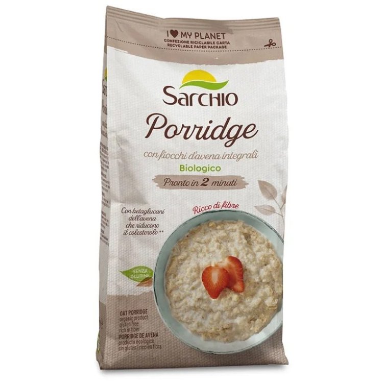 Sarchio Porridge con Fiocchi di Avena Integrali Senza Glutine 300 g Sarchio Porridge con Fiocchi di Avena Integrali Senza Glutine 300 g