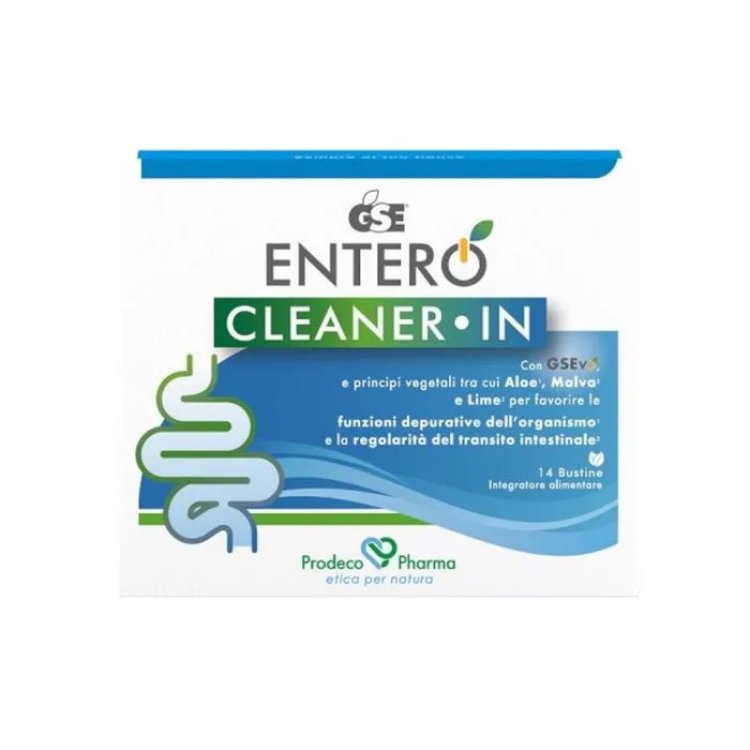 Gse Entero Cleaner In Integratore per Regolarit&agrave; Intestinale Senza Glutine 14 Bustine