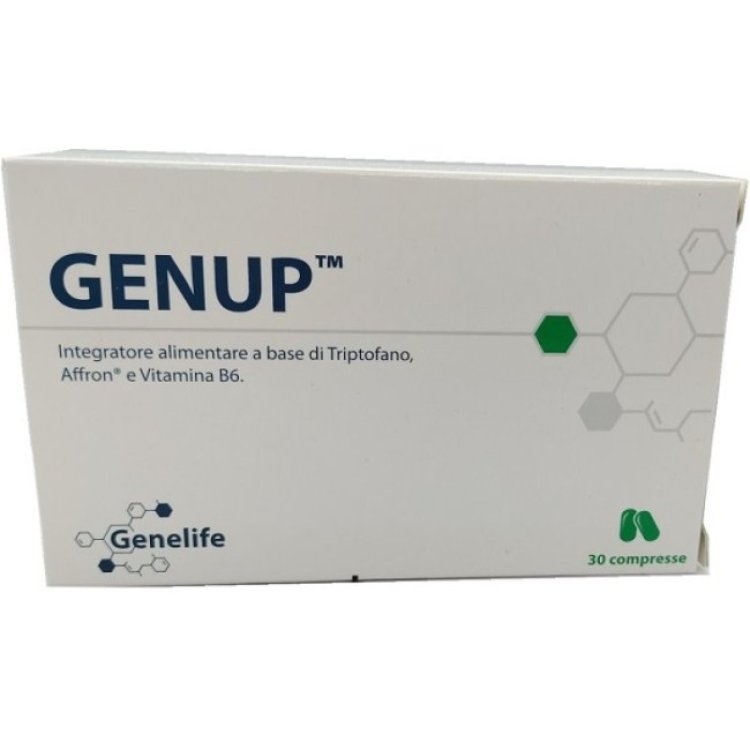 Genelife Genup Integratore Tonificante per Benessere Psico-Fisico, 30 Compresse