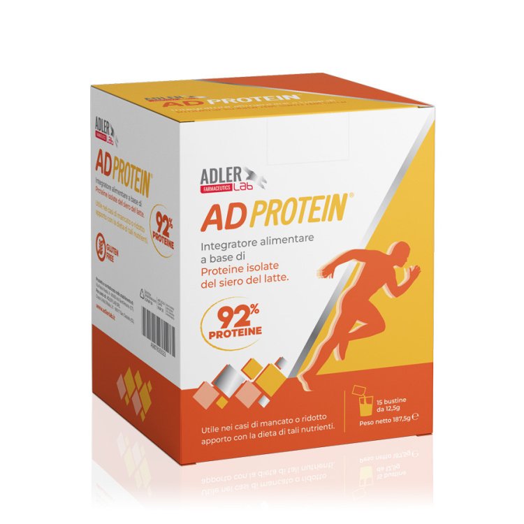 Adler Lab Adprotein Integratore Alimentare Proteico in Bustine, 15 Pz Adler Lab Adprotein Integratore Alimentare Proteico in Bustine, 15 Pz