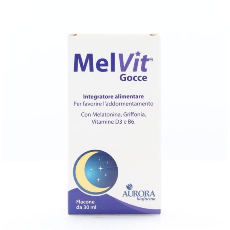 Aurora Biofarma Melvit Gocce Integratore per Sonno con Melatonina 30ml