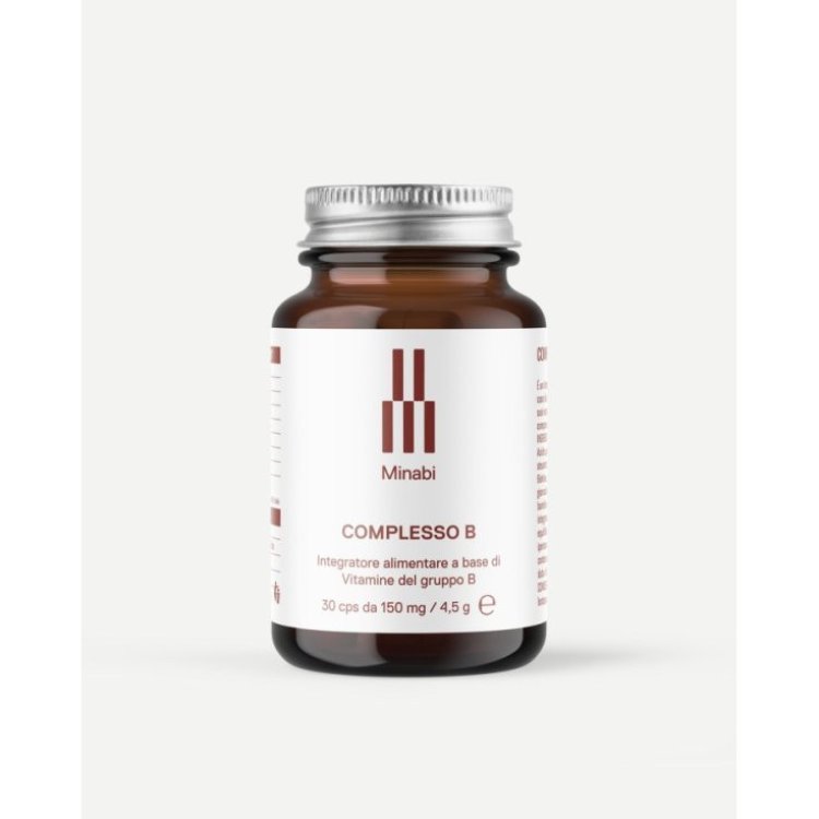 Minabi Complesso B Integratore Metabolismo Energetico 30 Compresse Minabi Complesso B Integratore Metabolismo Energetico 30 Compresse