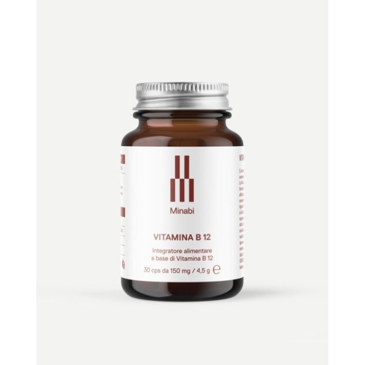 Minabi Vitamina B12 Integratore Supporto Sistema Nervoso e Immunitario 30 Compresse Minabi Vitamina B12 Integratore Supporto Sistema Nervoso e Immunitario 30 Compresse