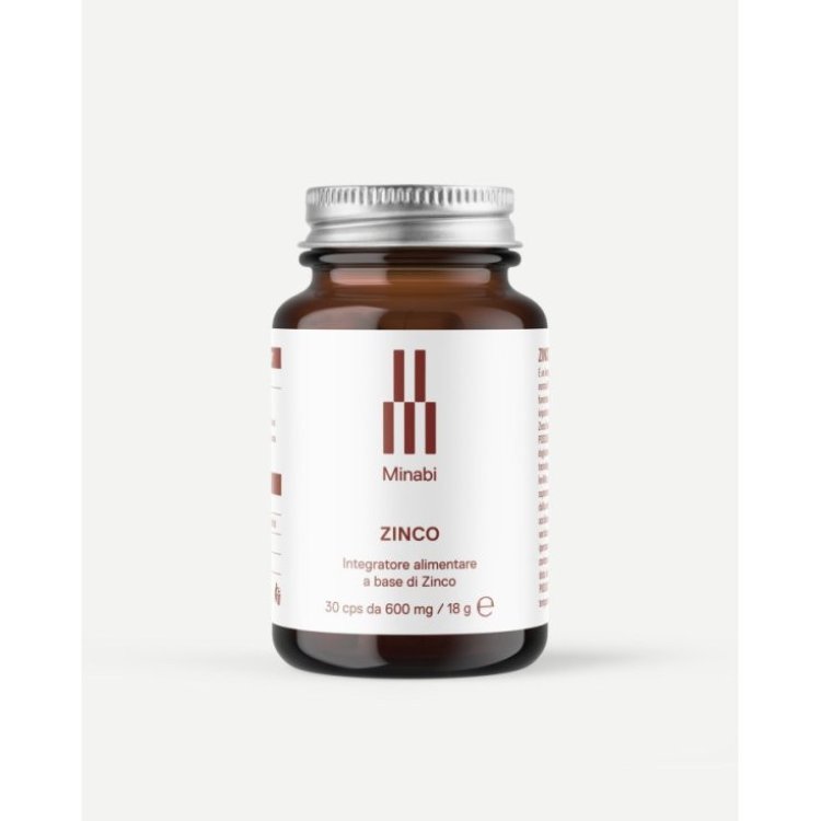 Minabi Zinco Integratore Alimentare per Benessere Generale 30 Capsule Minabi Zinco Integratore Alimentare per Benessere Generale 30 Capsule