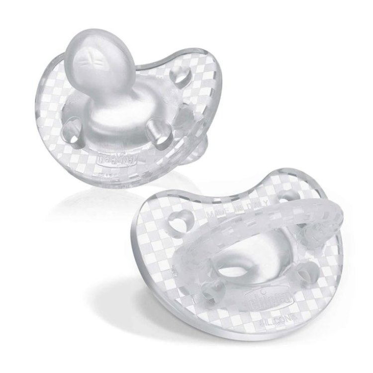 Chicco Physioforma Crystal Gommotto Silicone 16-36 Mesi - Set da 2 Chicco Physioforma Crystal Gommotto Silicone 16-36 Mesi - Set da 2