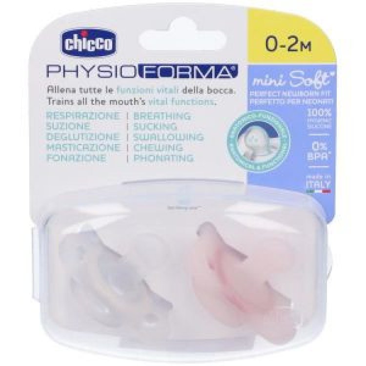 Chicco Gommotto Mini Rosa 0-2 mesi, 2 Pezzi