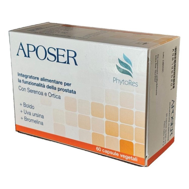 Phytores Srl Aposer Integratore per Prostata e Vie Urinarie 60 Capsule