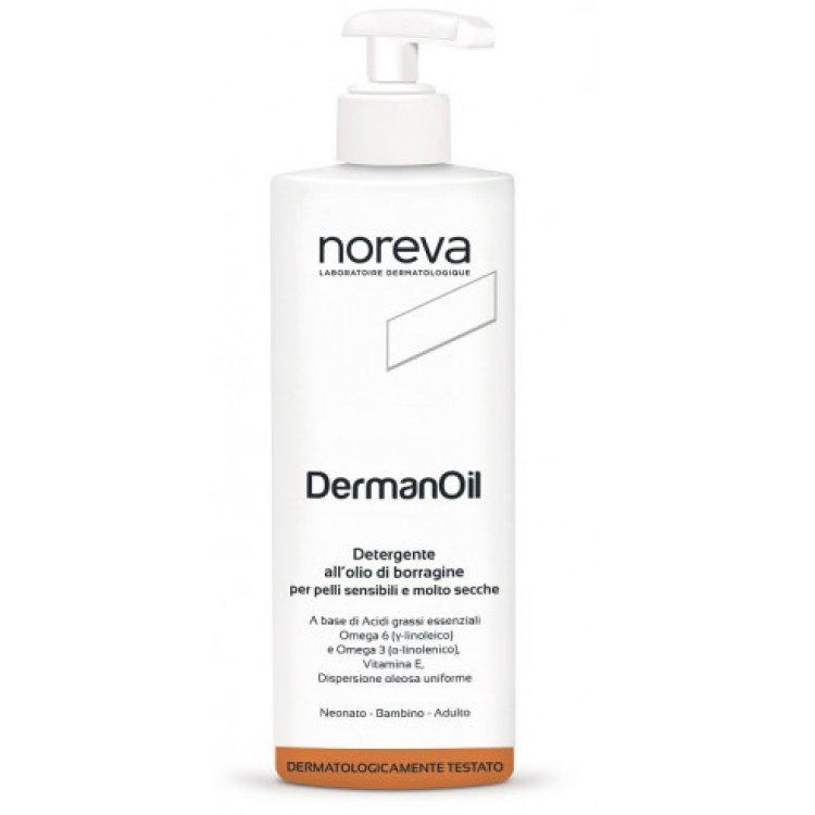 Noreva Italia Dermanoil Olio Detergente Pelle Sensibile e Secca 400ml