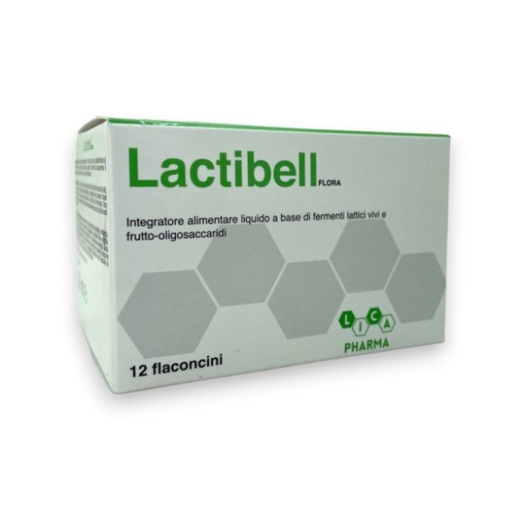 Lica Pharma Lactibell Integratore per Flora Intestinale 12 Flaconcini