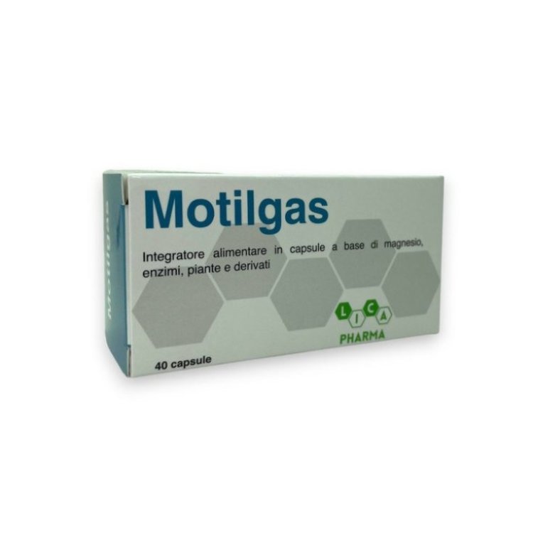 Licapharma Motilgas Integratore Alimentare per Motilit&agrave; Gastrointestinale, 40 Capsule