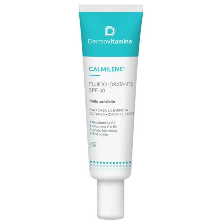 Dermovitamina Calmilene Fluido Viso Idratante SPF30 Pelle Sensibile 40ml