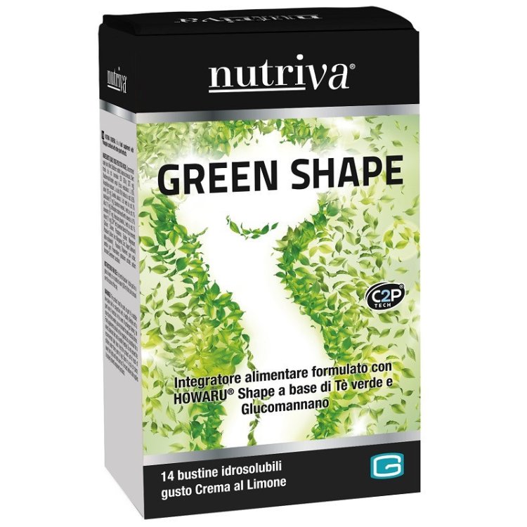 Nutriva Green Shape Integratore Alimentare Controllo Peso con Tè Verde 14 Bustine Nutriva Green Shape Integratore Alimentare Controllo Peso con Tè Verde 14 Bustine