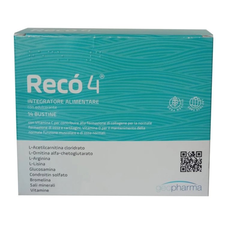 Geofarma Reco 4 Integratore L-acetilcarnitina Vitamine Minerali 14 Bustine